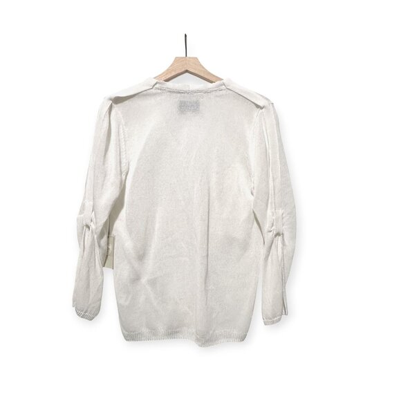 Brochu Walker Palmas Vee White Sweater XS Salt Water NWT - Picture 3 of 16